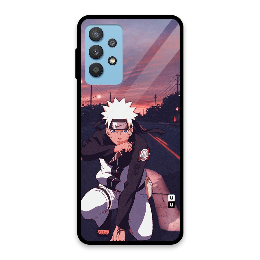 Anime Naruto Aesthetic Glass Back Case for Galaxy M32 5G