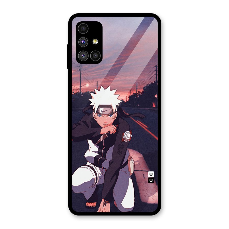 Anime Naruto Aesthetic Glass Back Case for Galaxy M51