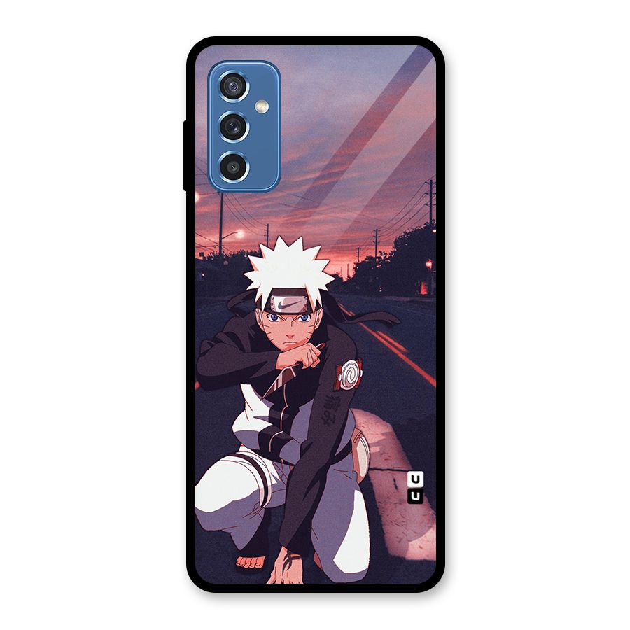Anime Naruto Aesthetic Glass Back Case for Galaxy M52 5G