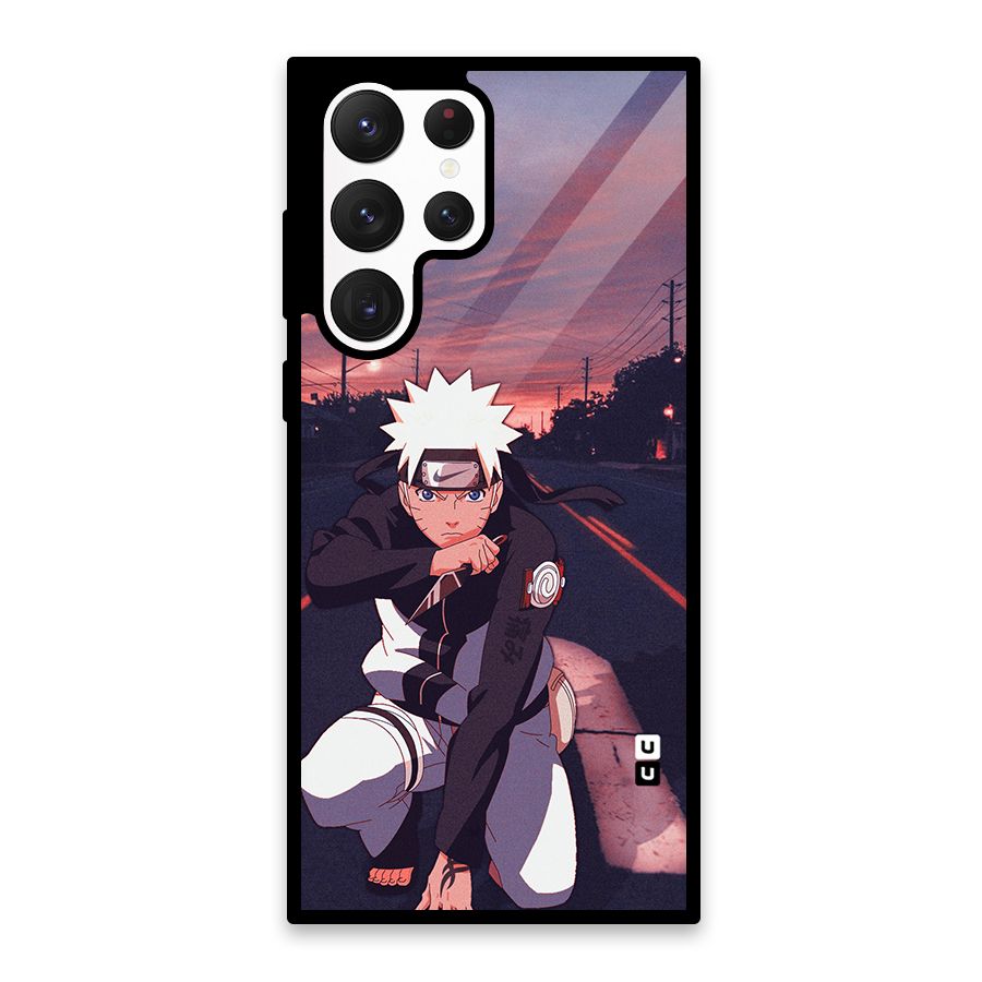 Anime Naruto Aesthetic Glass Back Case for Galaxy S22 Ultra 5G