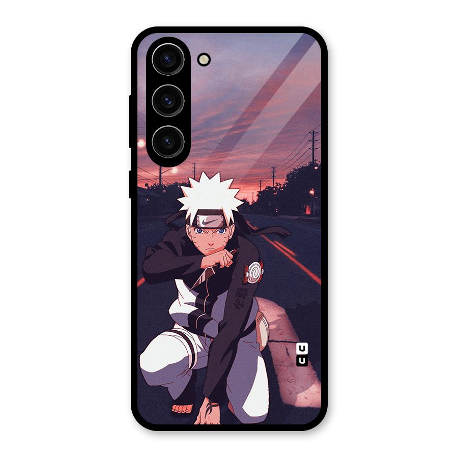Anime Naruto Aesthetic Glass Back Case for Galaxy S23 Plus