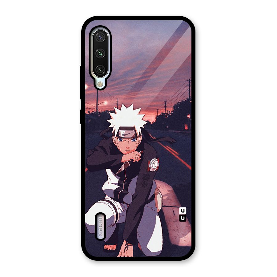Anime Naruto Aesthetic Glass Back Case for Mi A3