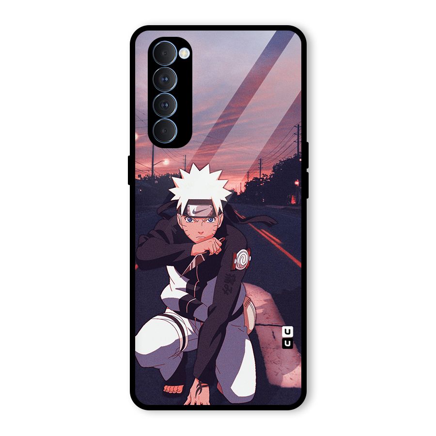 Anime Naruto Aesthetic Glass Back Case for Oppo Reno4 Pro