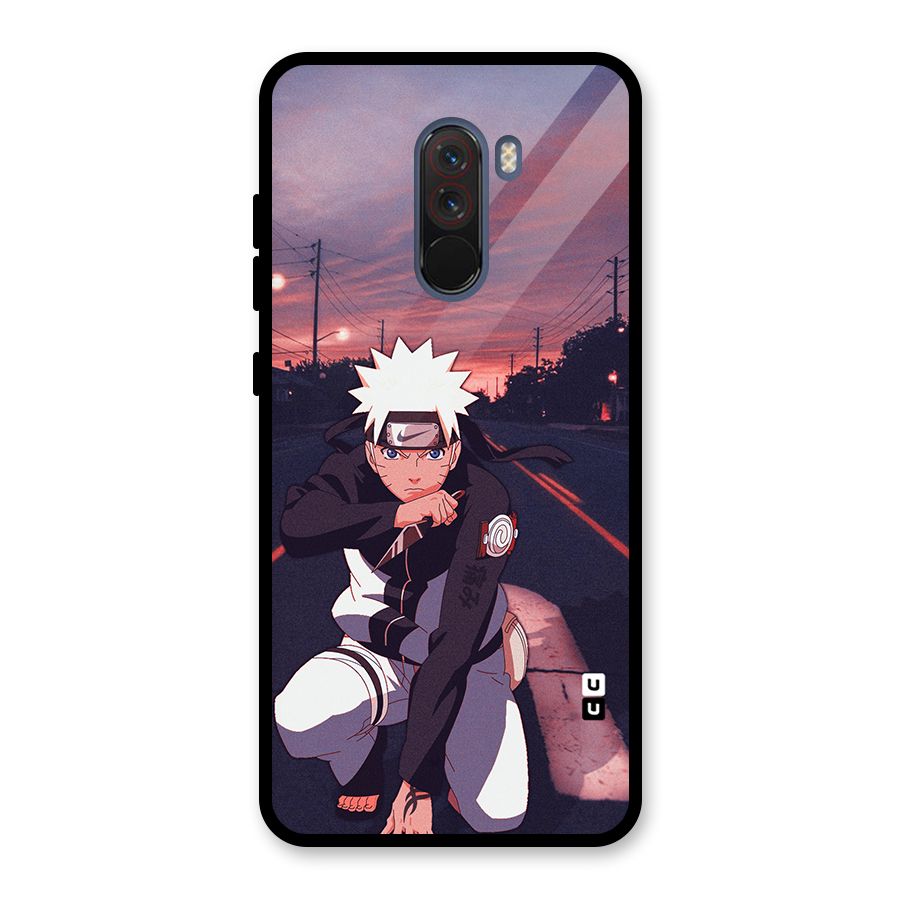 Anime Naruto Aesthetic Glass Back Case for Poco F1