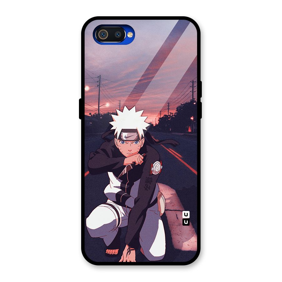 Anime Naruto Aesthetic Glass Back Case for Realme C2