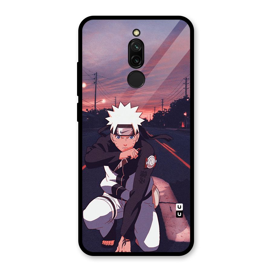 Anime Naruto Aesthetic Glass Back Case for Redmi 8