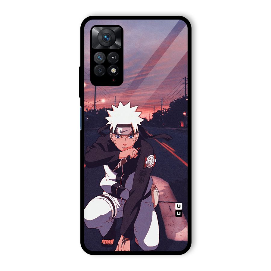 Anime Naruto Aesthetic Glass Back Case for Redmi Note 11 Pro
