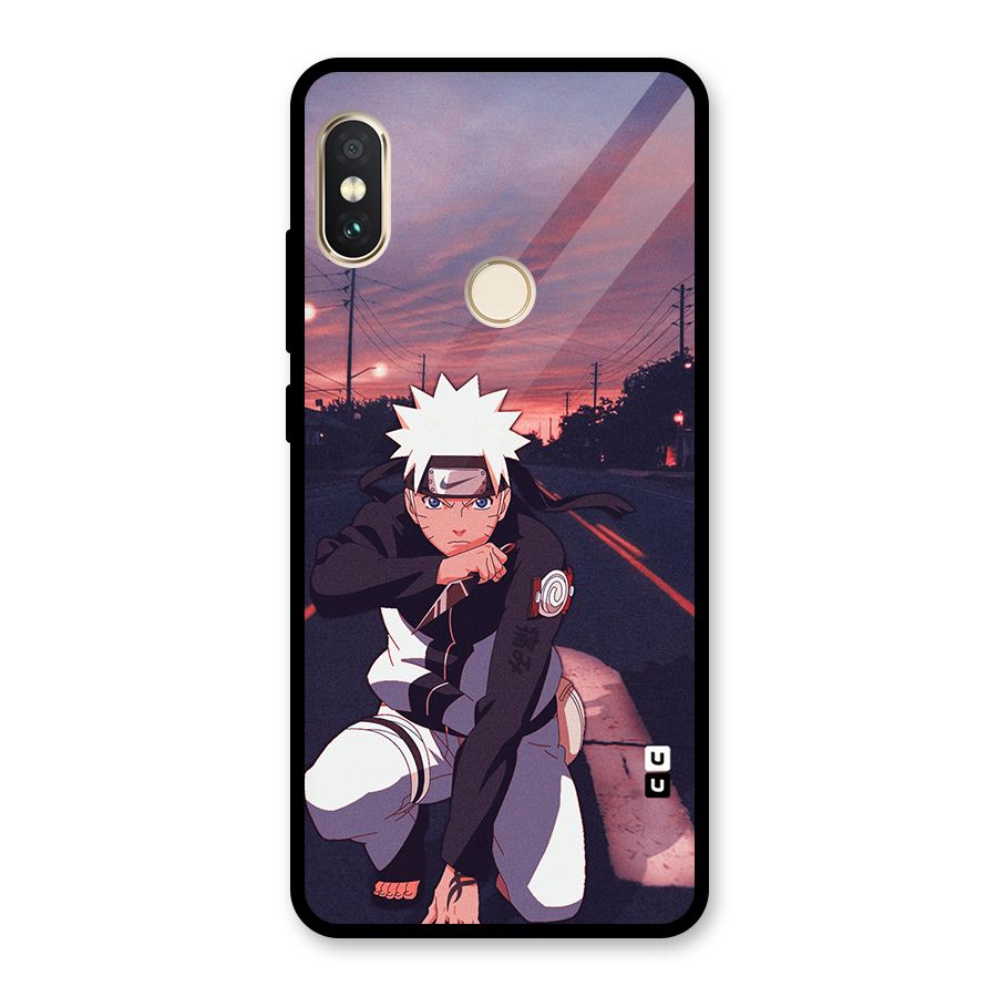 Anime Naruto Aesthetic Glass Back Case for Redmi Note 5 Pro