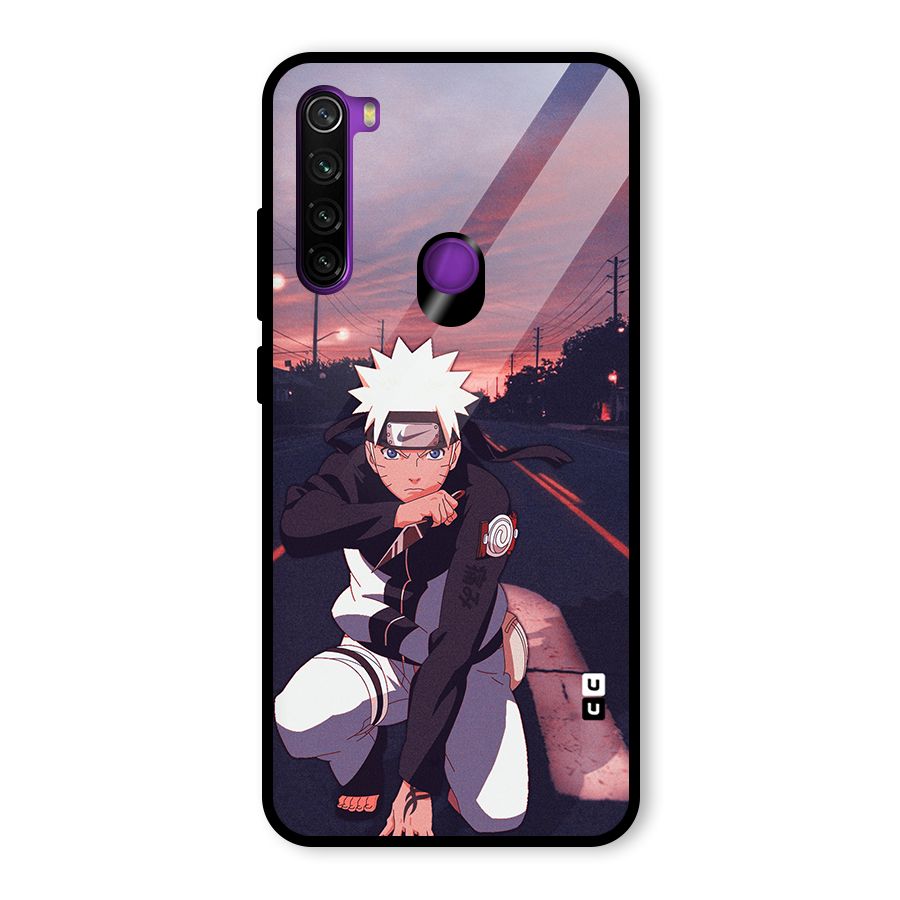Anime Naruto Aesthetic Glass Back Case for Redmi Note 8