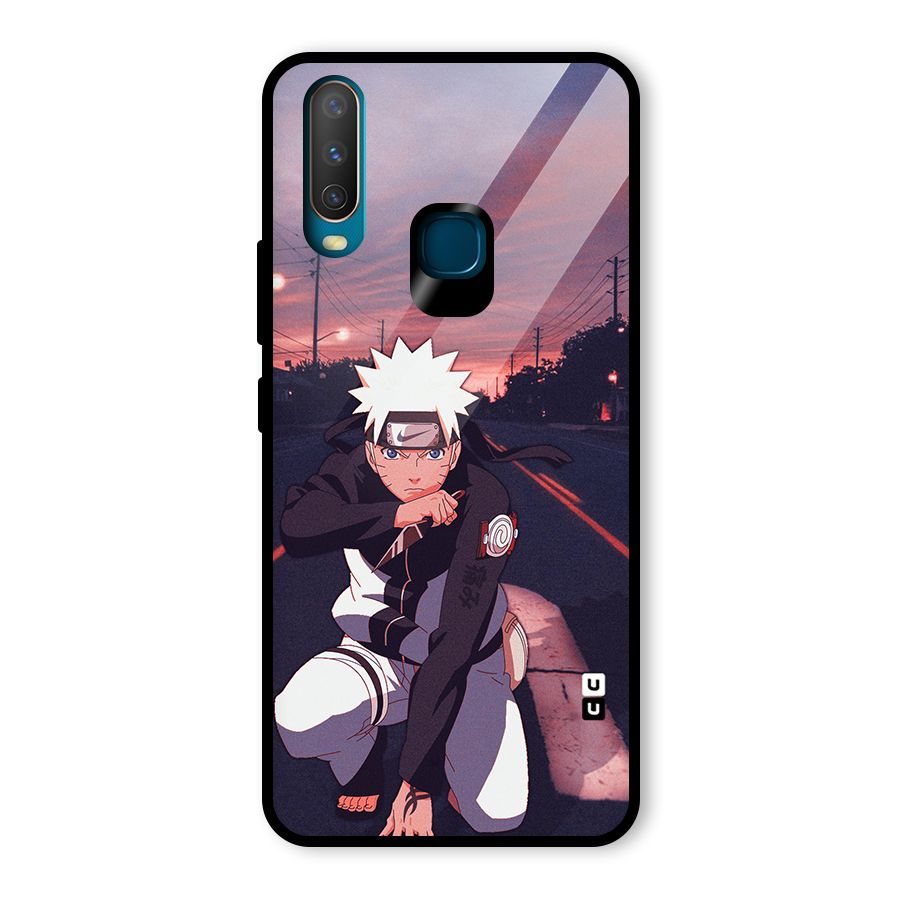 Anime Naruto Aesthetic Glass Back Case for Vivo U10
