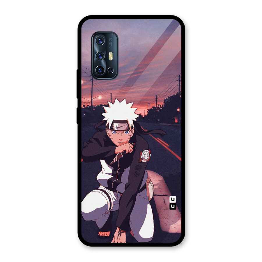 Anime Naruto Aesthetic Glass Back Case for Vivo V17