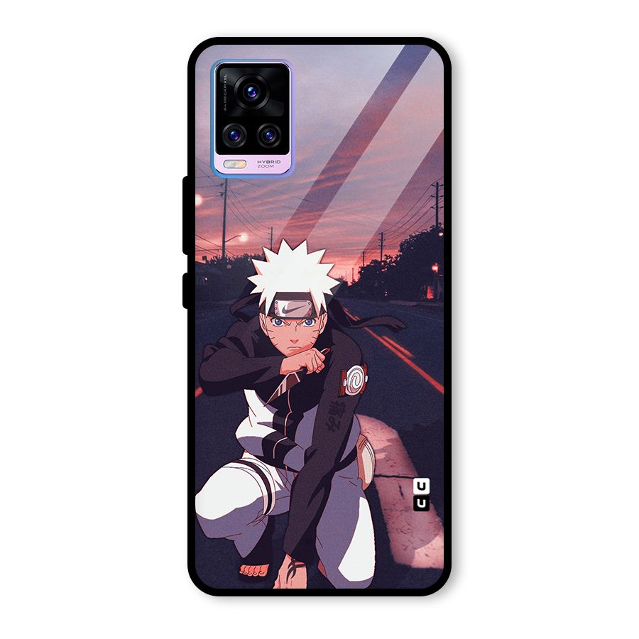 Anime Naruto Aesthetic Glass Back Case for Vivo V20 Pro
