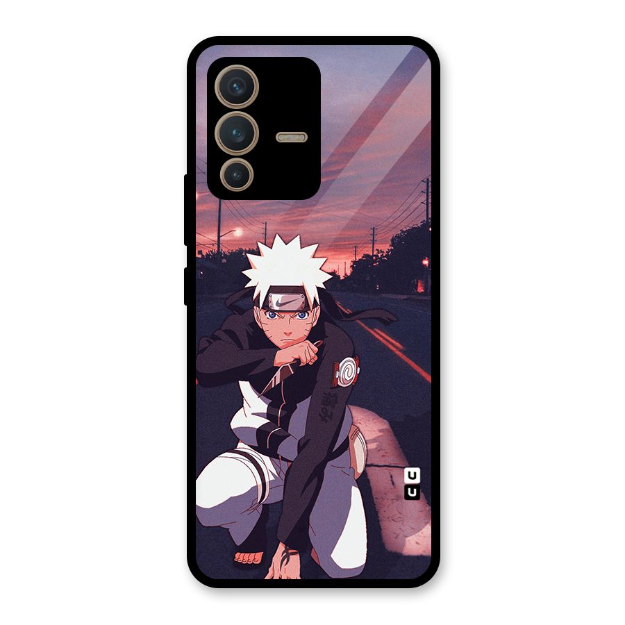 Anime Naruto Aesthetic Glass Back Case for Vivo V23 5G