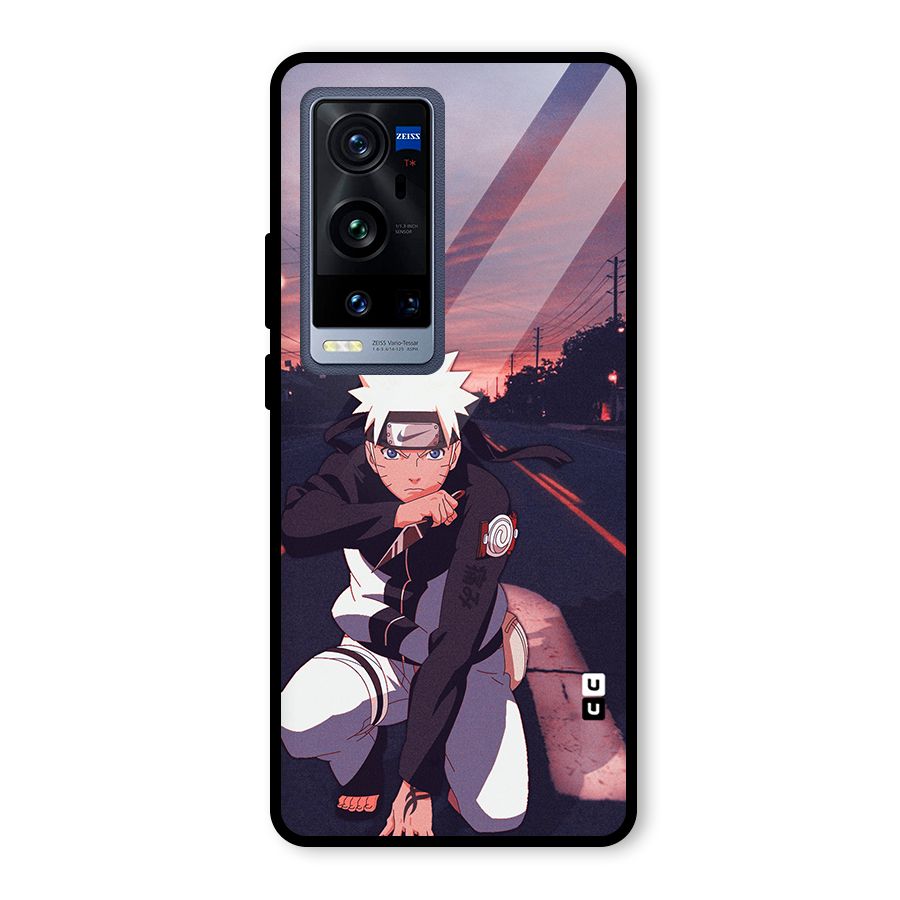 Anime Naruto Aesthetic Glass Back Case for Vivo X60 Pro Plus
