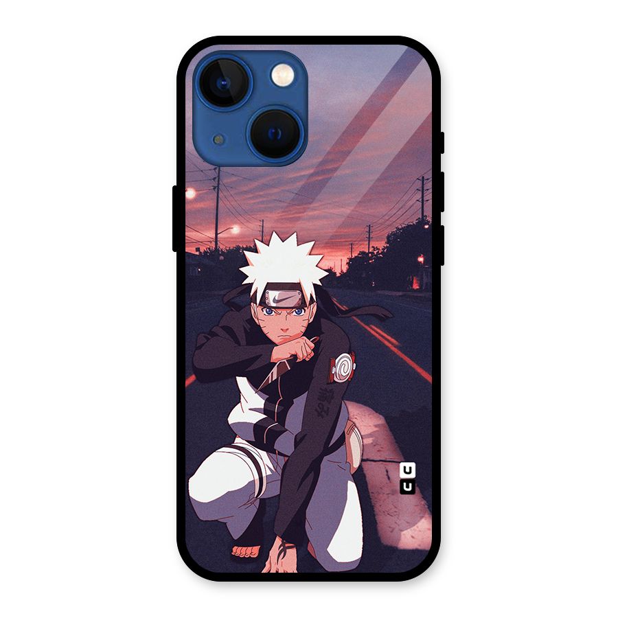Anime Naruto Aesthetic Glass Back Case for iPhone 13 Mini