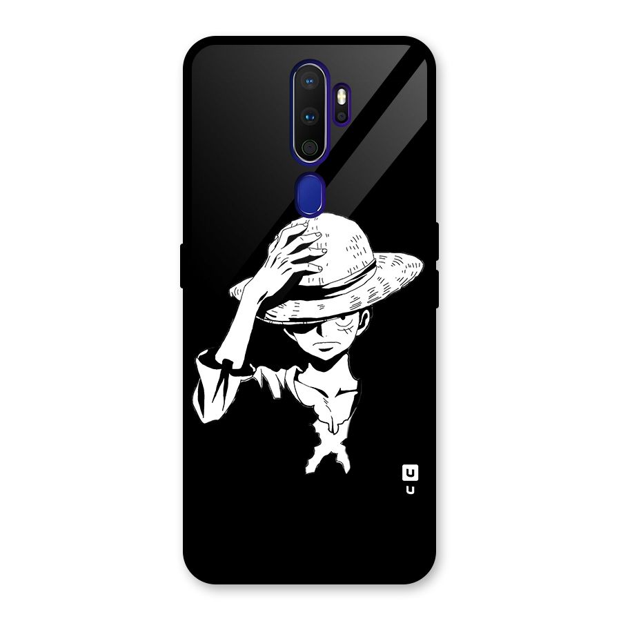 Anime One Piece Luffy Silhouette Glass Back Case for Oppo A9 (2020)