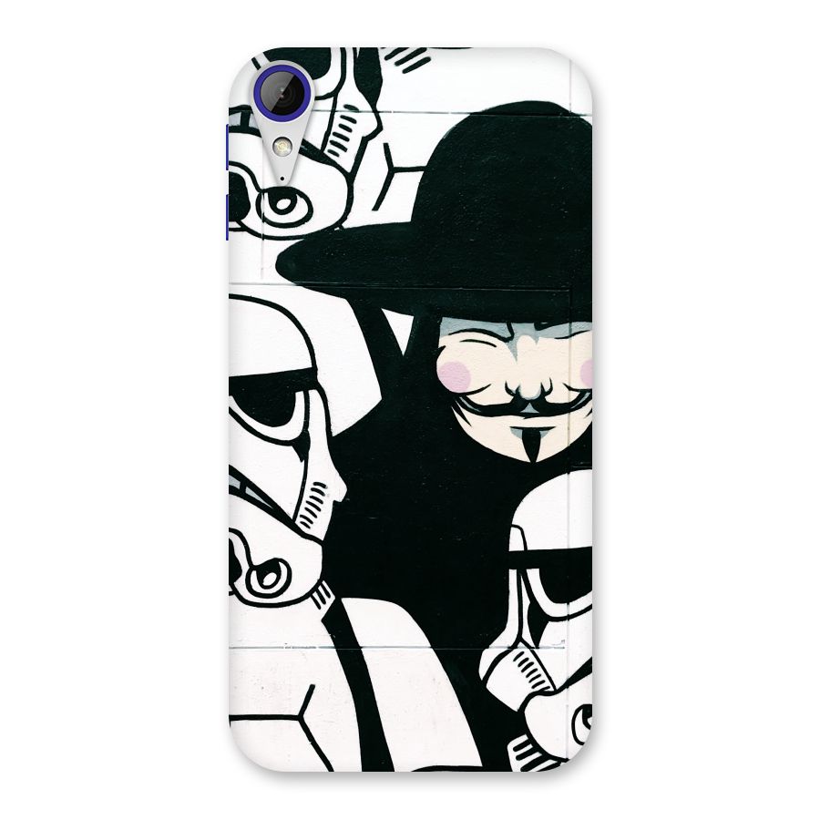 Anonymous Hat Back Case for Desire 830