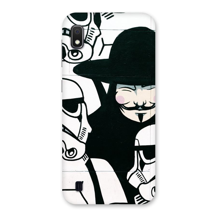 Anonymous Hat Back Case for Galaxy A10