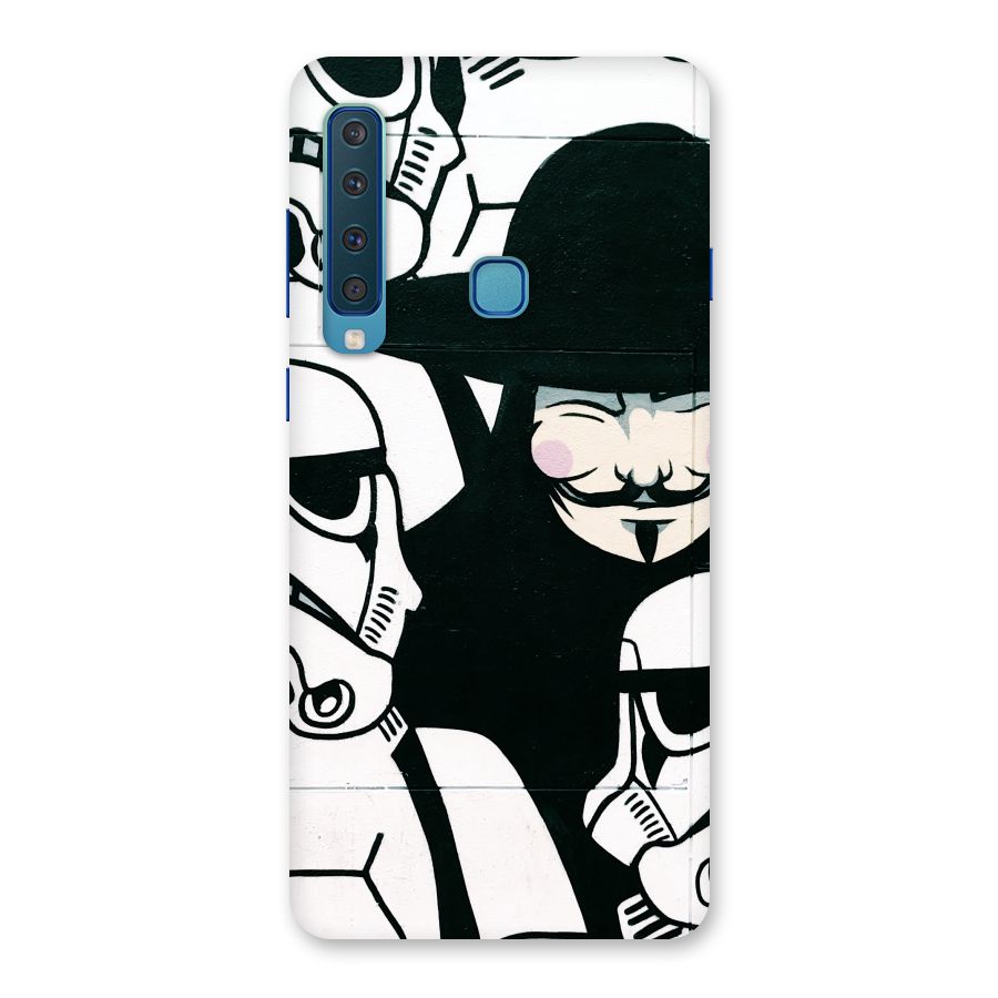 Anonymous Hat Back Case for Galaxy A9 (2018)