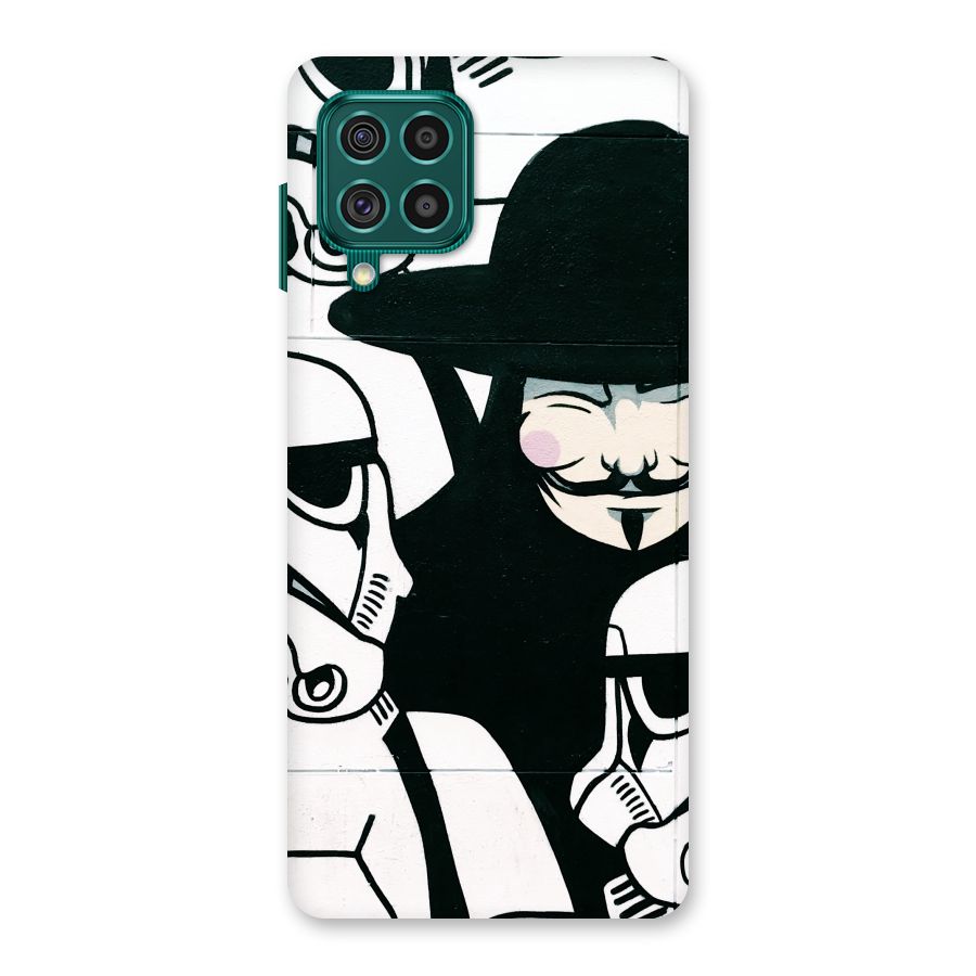 Anonymous Hat Back Case for Galaxy F62