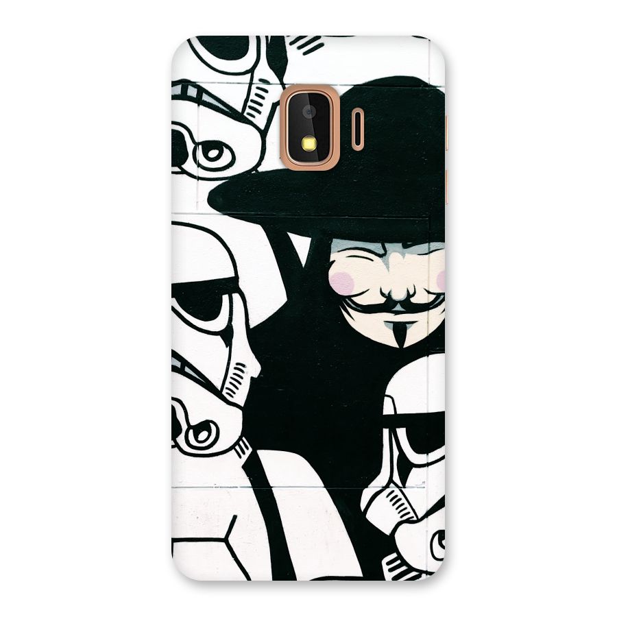 Anonymous Hat Back Case for Galaxy J2 Core