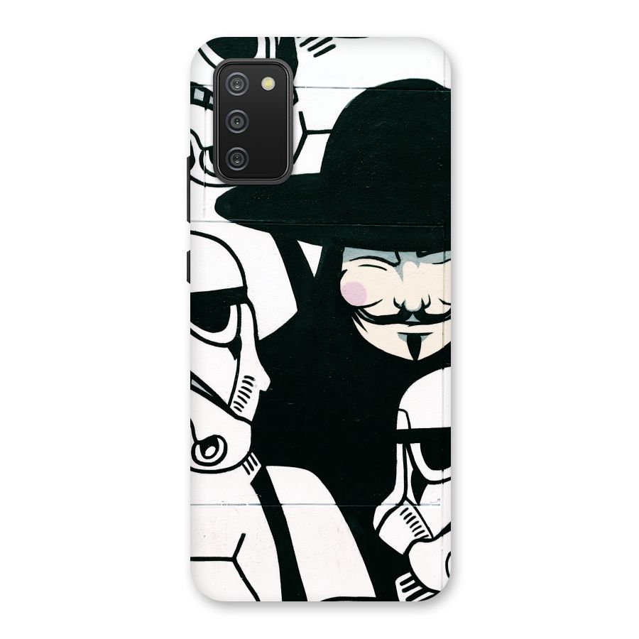 Anonymous Hat Back Case for Galaxy M02s