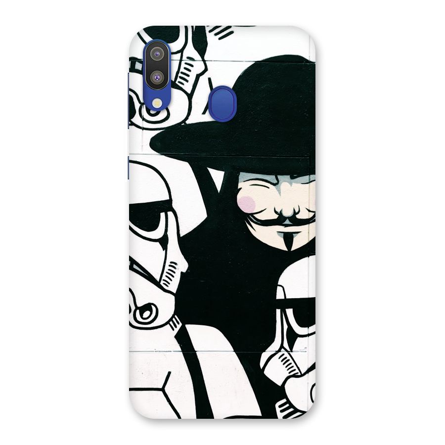 Anonymous Hat Back Case for Galaxy M20