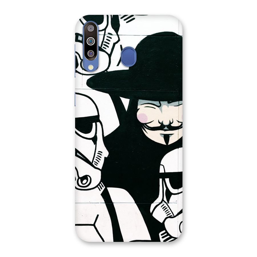 Anonymous Hat Back Case for Galaxy M30