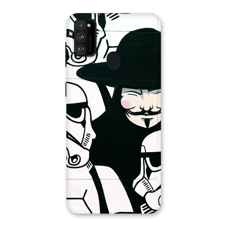 Anonymous Hat Back Case for Galaxy M30s