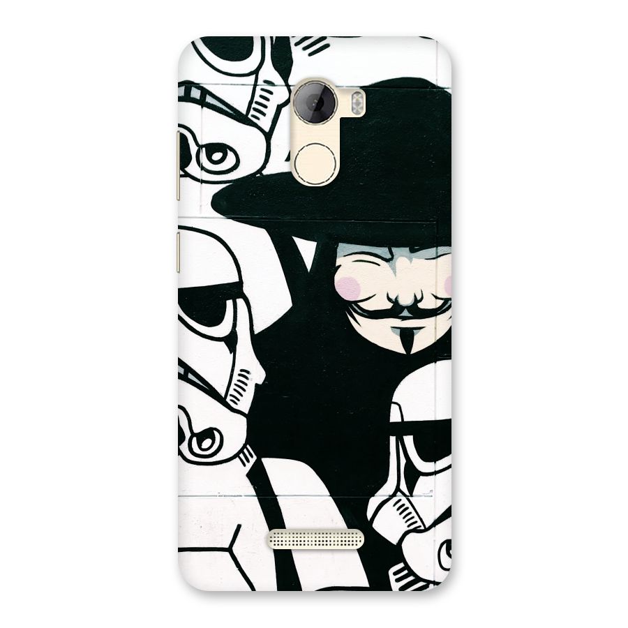 Anonymous Hat Back Case for Gionee A1 LIte