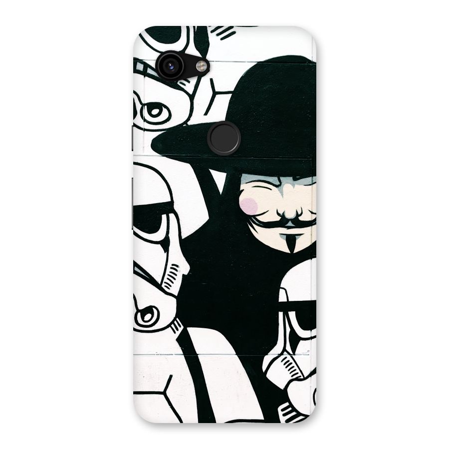 Anonymous Hat Back Case for Google Pixel 3a