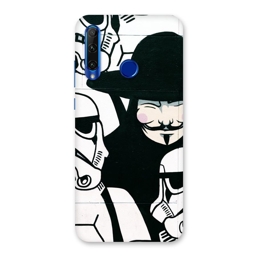 Anonymous Hat Back Case for Honor 20i