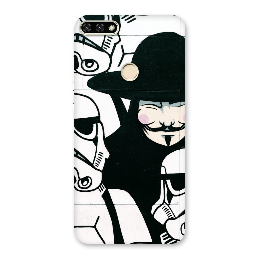 Anonymous Hat Back Case for Honor 7A
