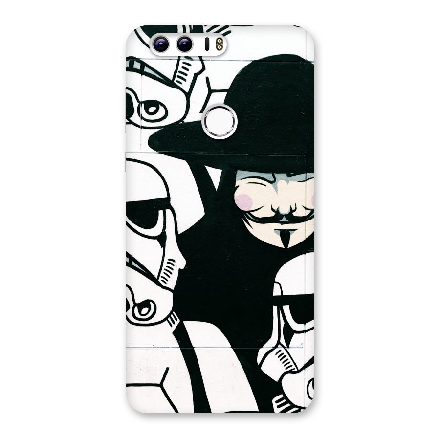 Anonymous Hat Back Case for Honor 8