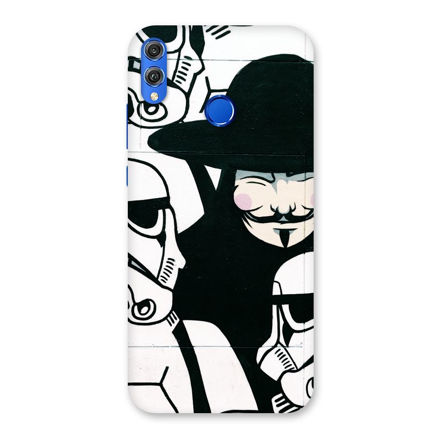 Anonymous Hat Back Case for Honor 8X