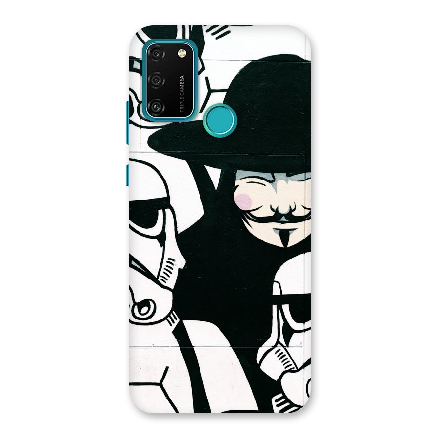 Anonymous Hat Back Case for Honor 9A