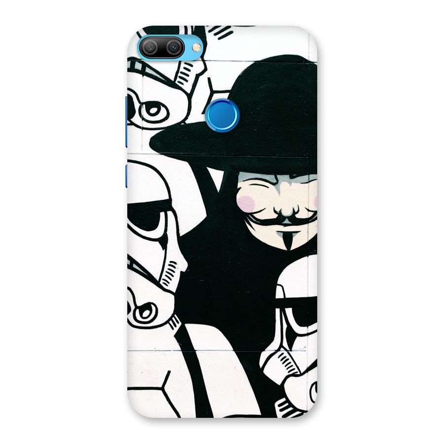 Anonymous Hat Back Case for Honor 9N