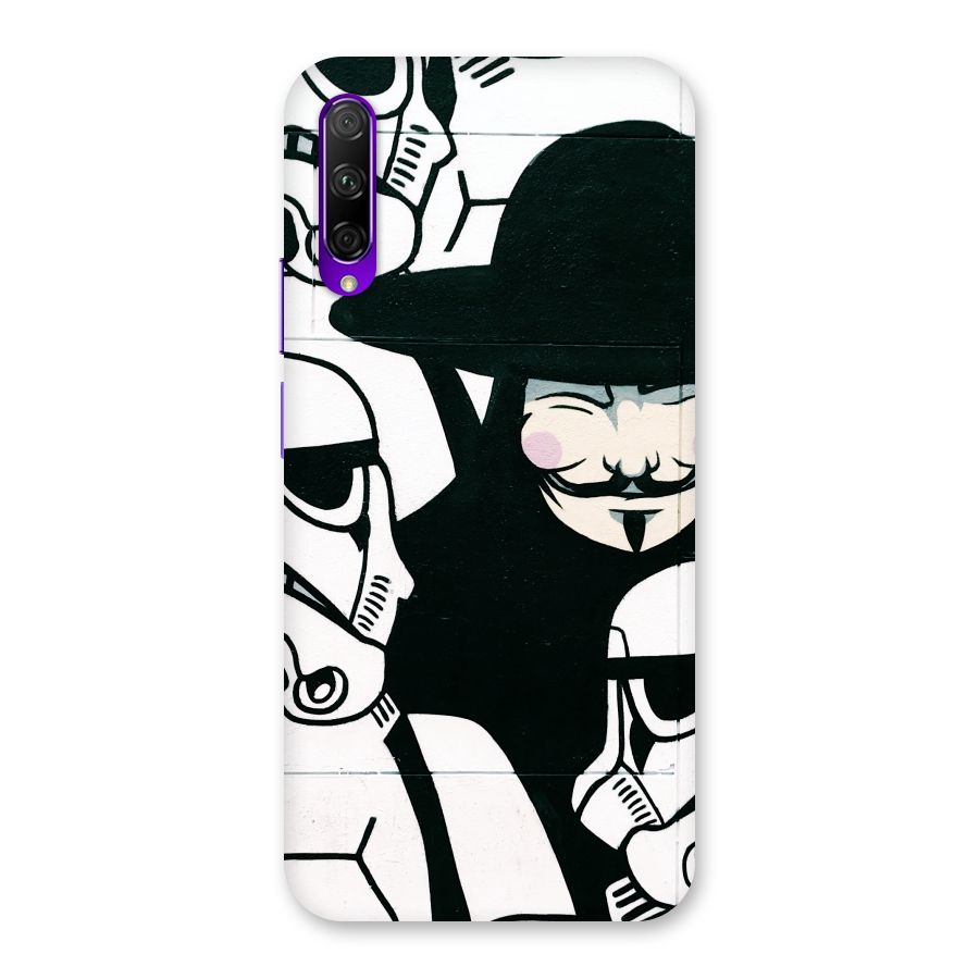 Anonymous Hat Back Case for Honor 9X Pro