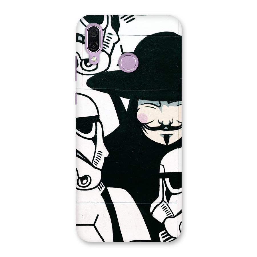 Anonymous Hat Back Case for Honor Play