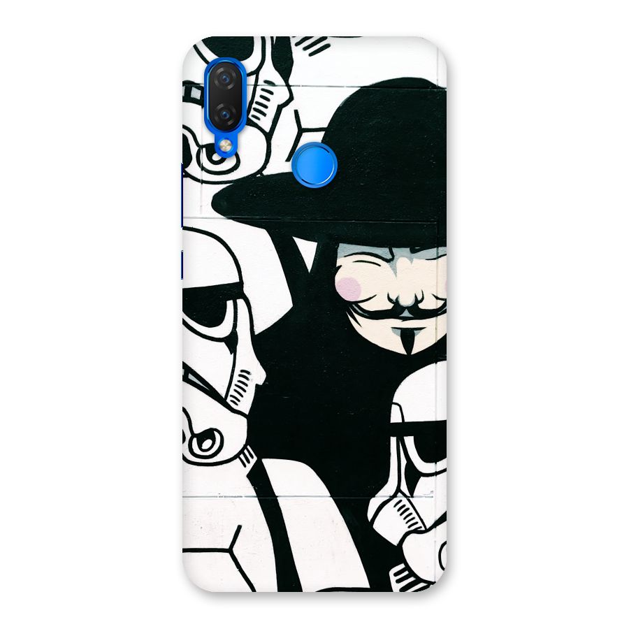Anonymous Hat Back Case for Huawei P Smart+
