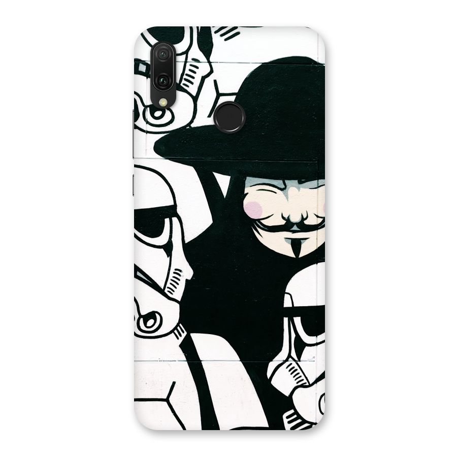 Anonymous Hat Back Case for Huawei Y9 (2019)