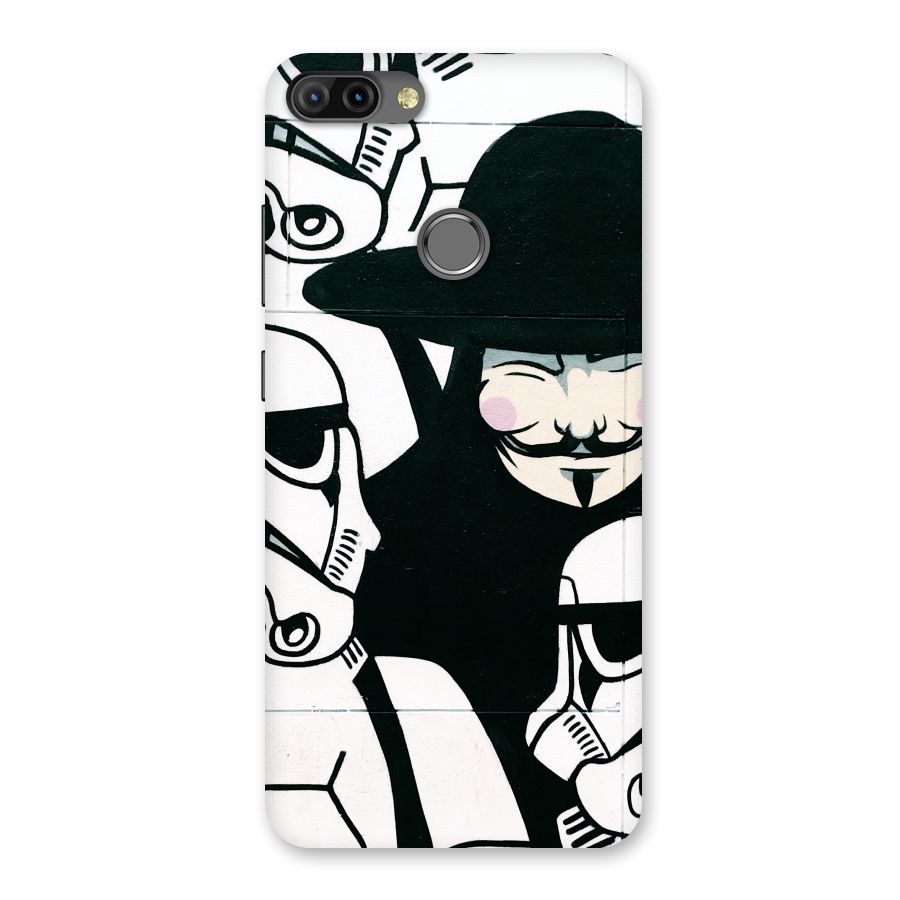 Anonymous Hat Back Case for Infinix Hot 6 Pro
