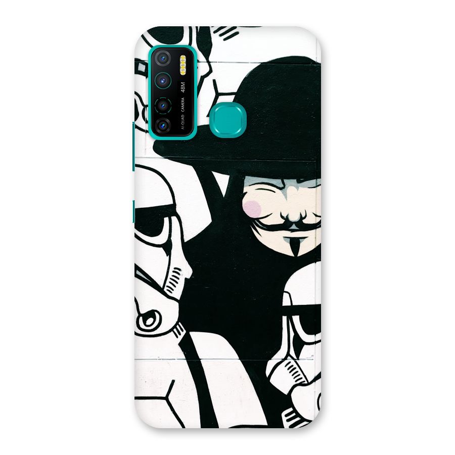 Anonymous Hat Back Case for Infinix Hot 9 Pro