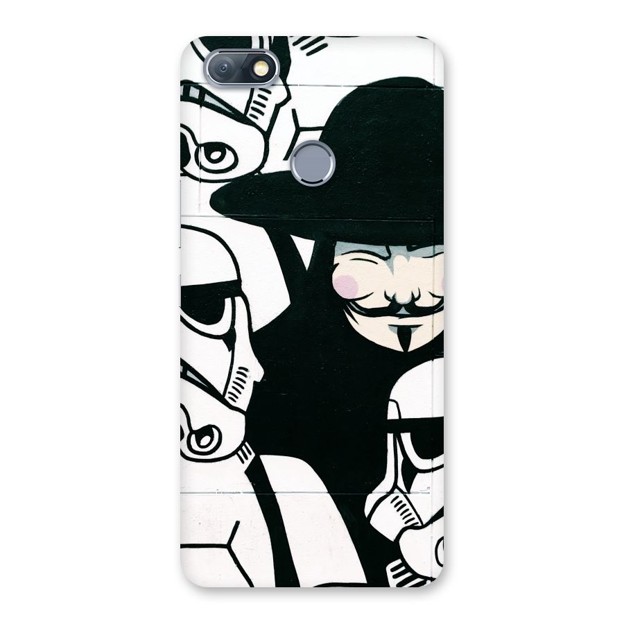 Anonymous Hat Back Case for Infinix Note 5
