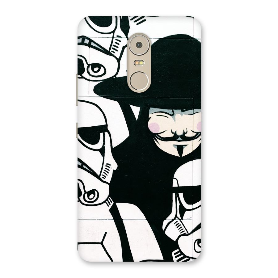 Anonymous Hat Back Case for Lenovo K6 Note