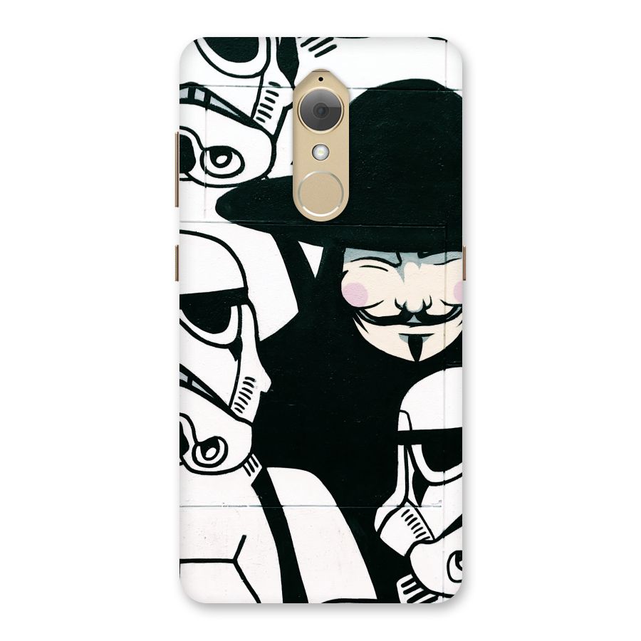 Anonymous Hat Back Case for Lenovo K8