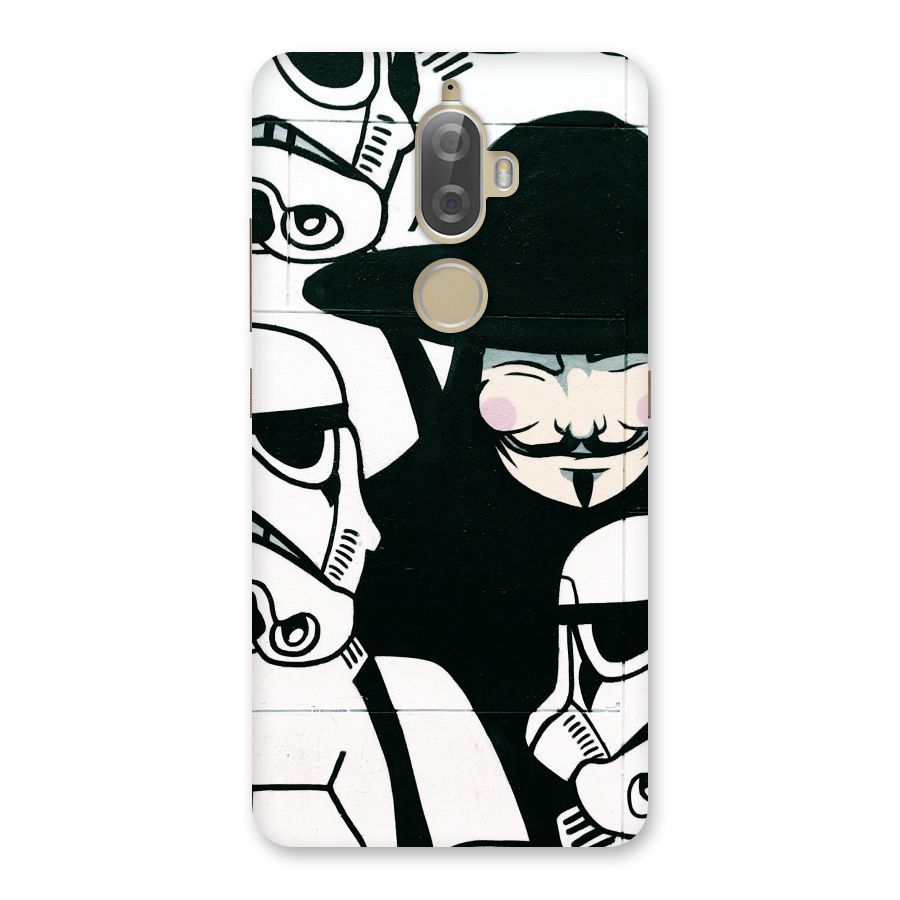 Anonymous Hat Back Case for Lenovo K8 Plus