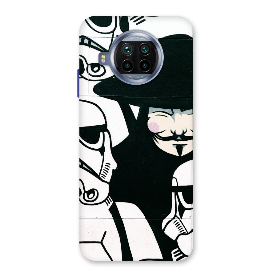 Anonymous Hat Back Case for Mi 10i