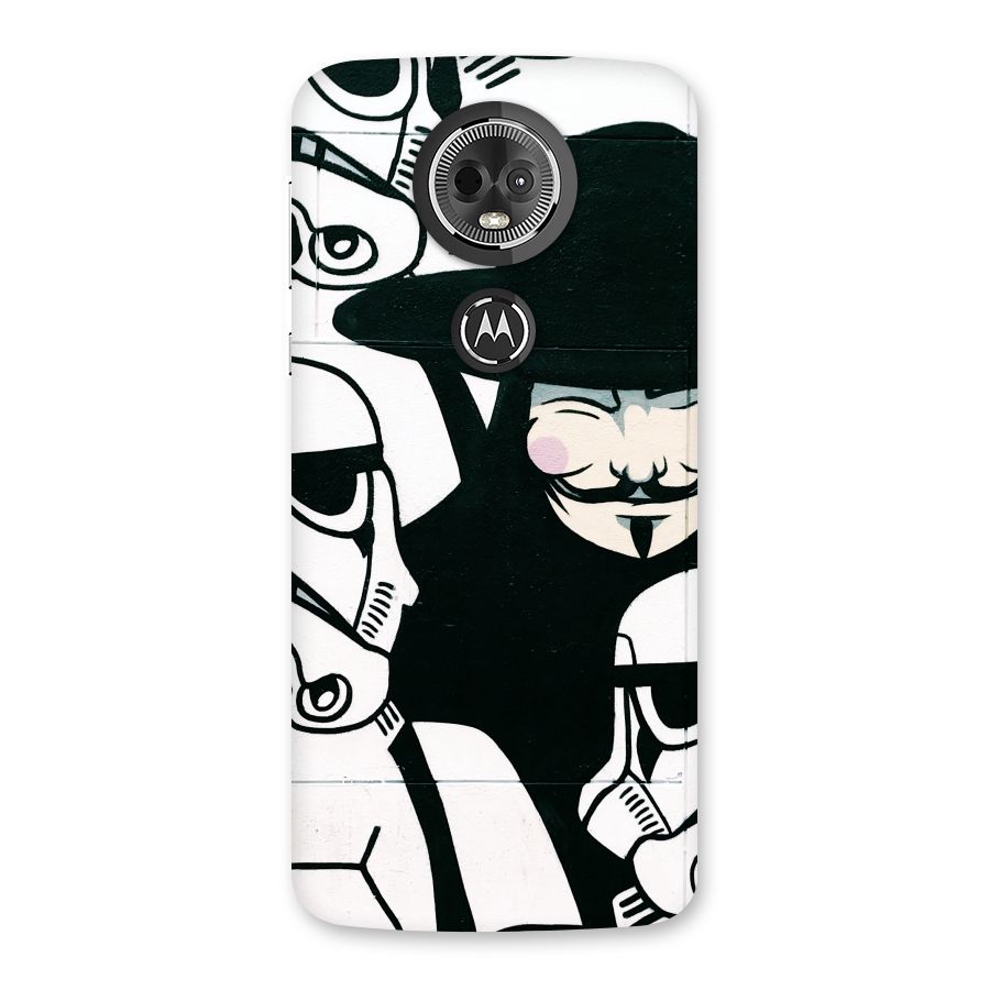 Anonymous Hat Back Case for Moto E5 Plus