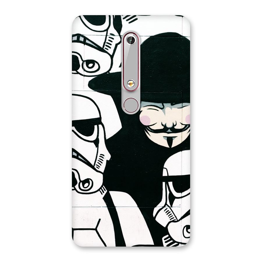 Anonymous Hat Back Case for Nokia 6.1